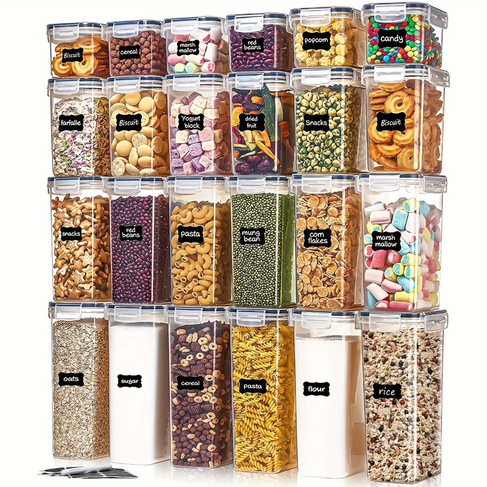 Food Storage Cabinet For Kitchen - 24 Recipientes para Almacenamiento de Alimentos,