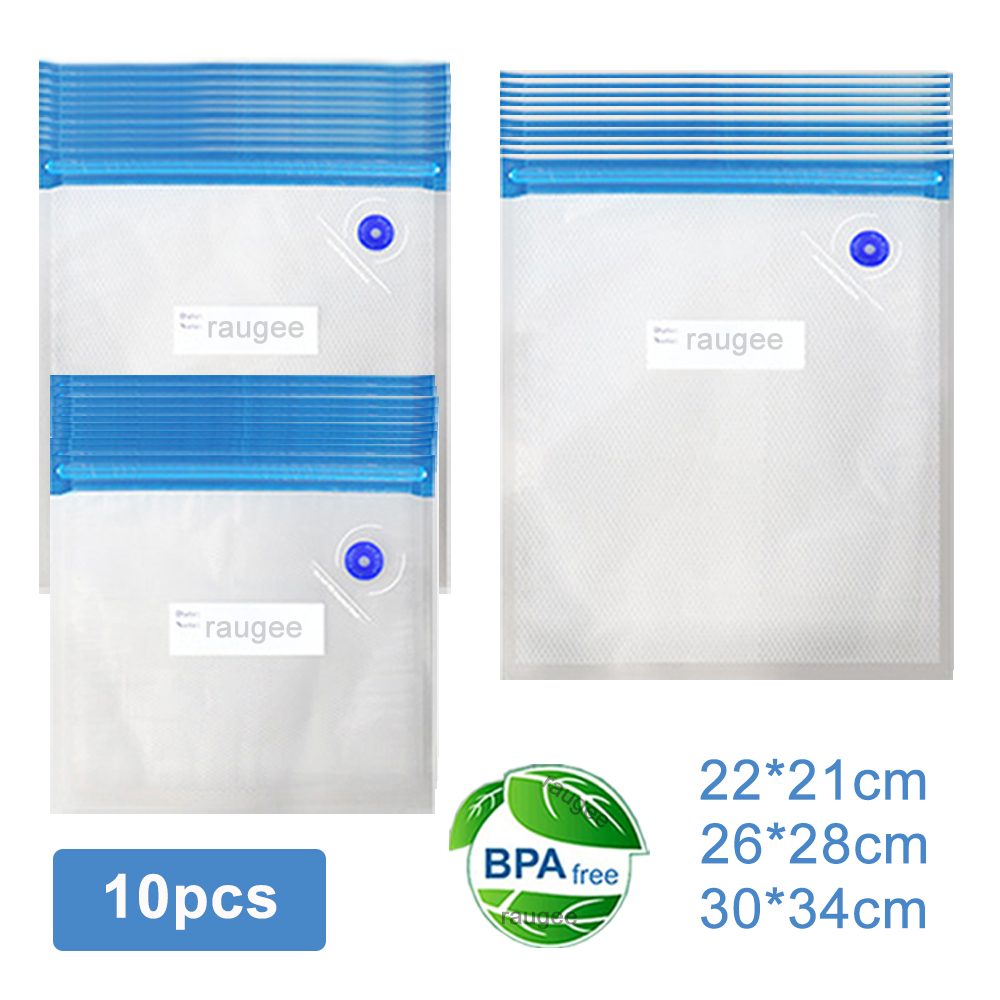 Food Storage Vacuum Seal Bags - Bolsas de vacío reutilizables para envasado