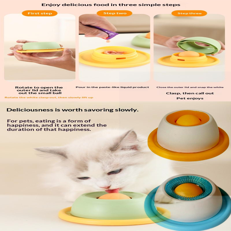 Food Storage Yogurt - Tapete para Lamer para Mascotas, Plato