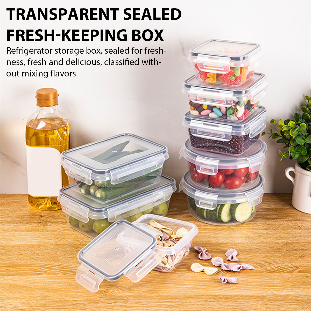 Food Storage Containers Set - 24 unids/set caja de almacenamiento de