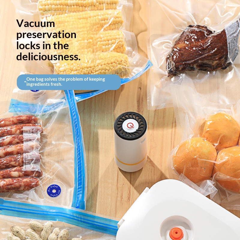 Food Storage Vacuum Seal Bags - Mini Bomba Selladora al Vacío Eléctrica