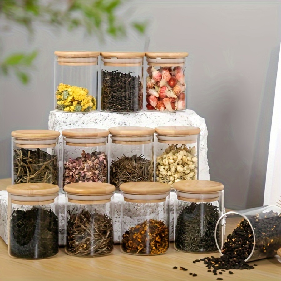 Food Storage Glass Set - Tarro de almacenamiento de vidrio hermético