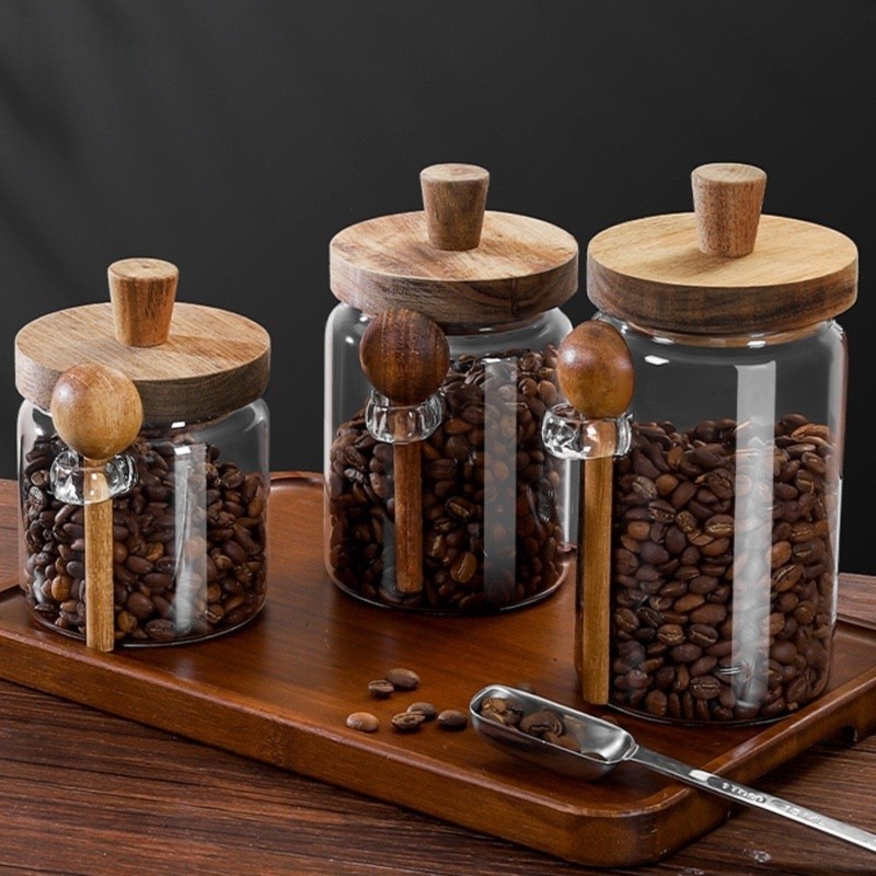 Food Storage Glass Set - Juego de 3 recipientes de vidrio