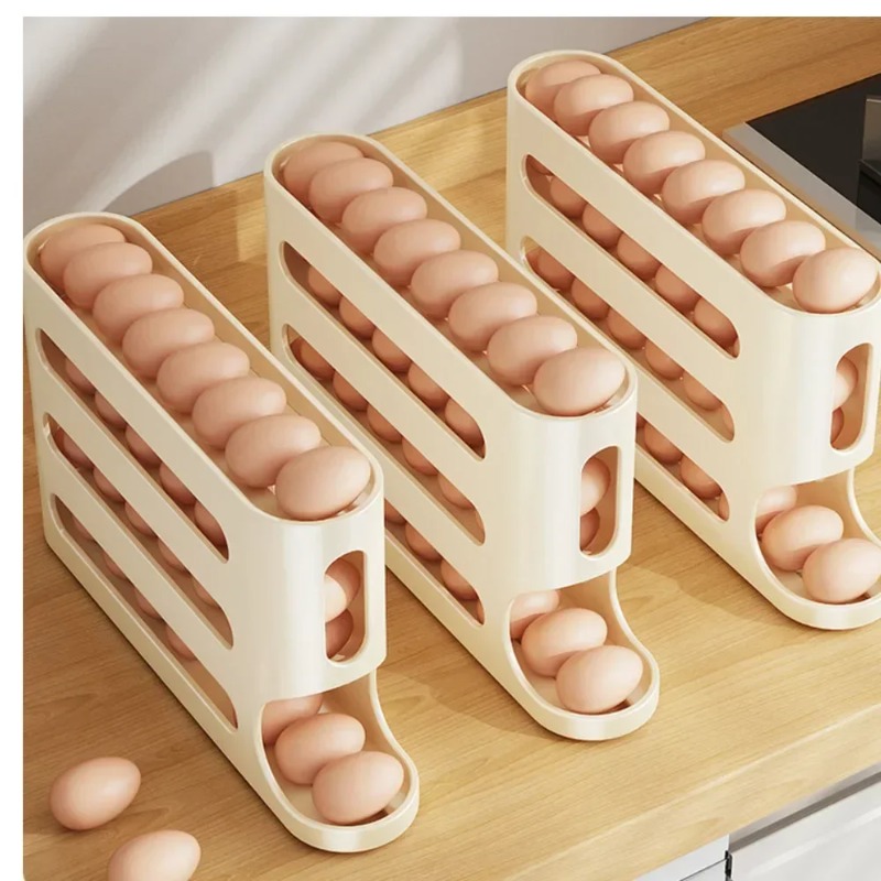 Egg Storage Holder - Organizador de Huevos Automático de 4