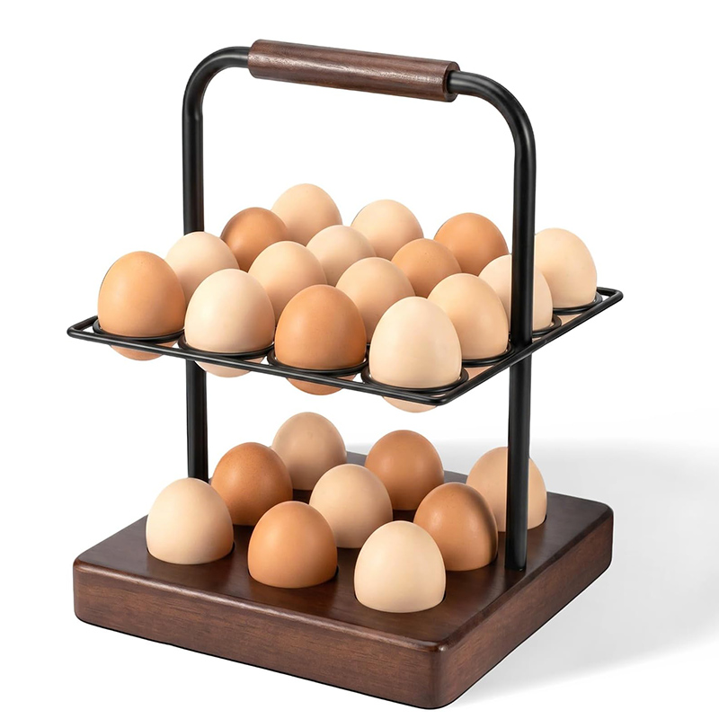 Egg Storage Holder - Porta Huevos Estilo Rústico para Encimera,