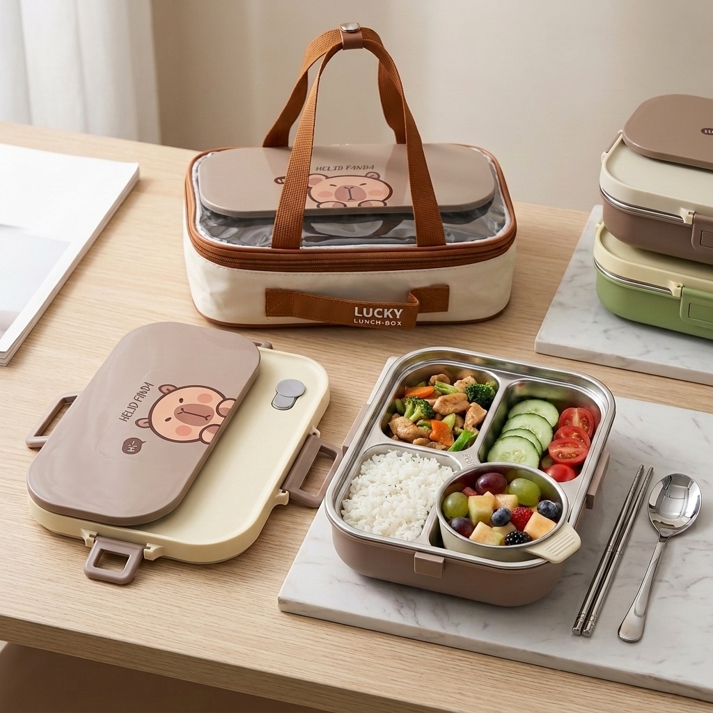 Food Storage Kits - Lonchera Bento de Acero Inoxidable 304,