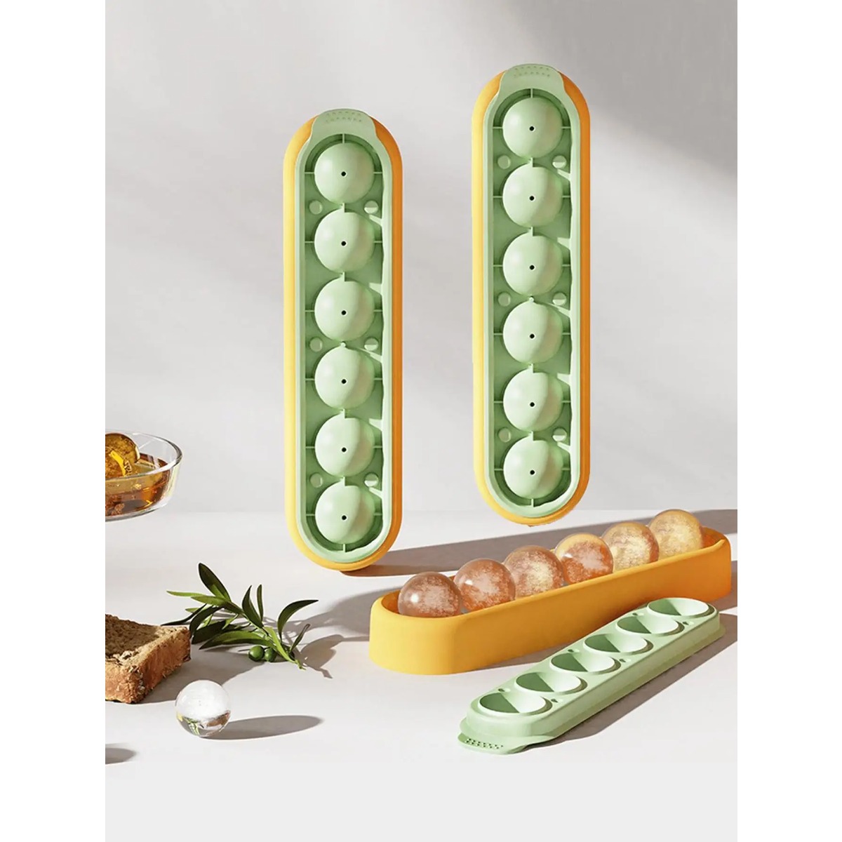 Food Storage Frozen - Molde redondo para hockey sobre hielo,