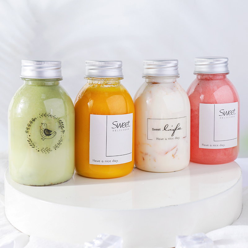 Food Storage Yogurt - Botella de plástico desechable para té,