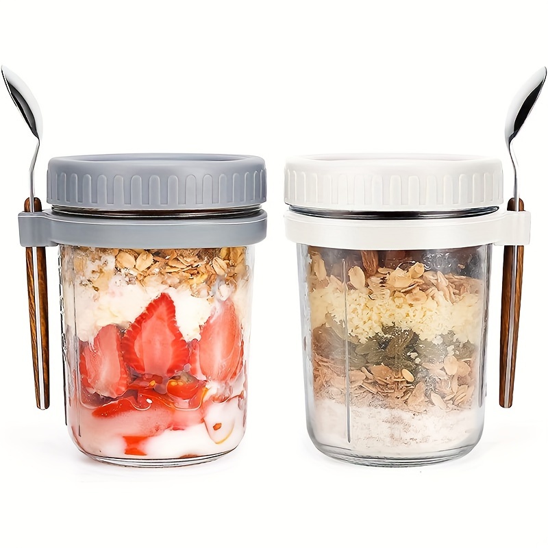 Taza de vidrio para avena, rec - Food Storage Glass Set reseña y precio