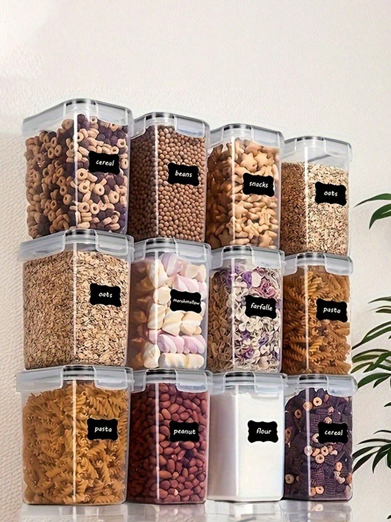 48 recipientes herméticos para - Food Storage Plastic Containers With Lids reseña y precio