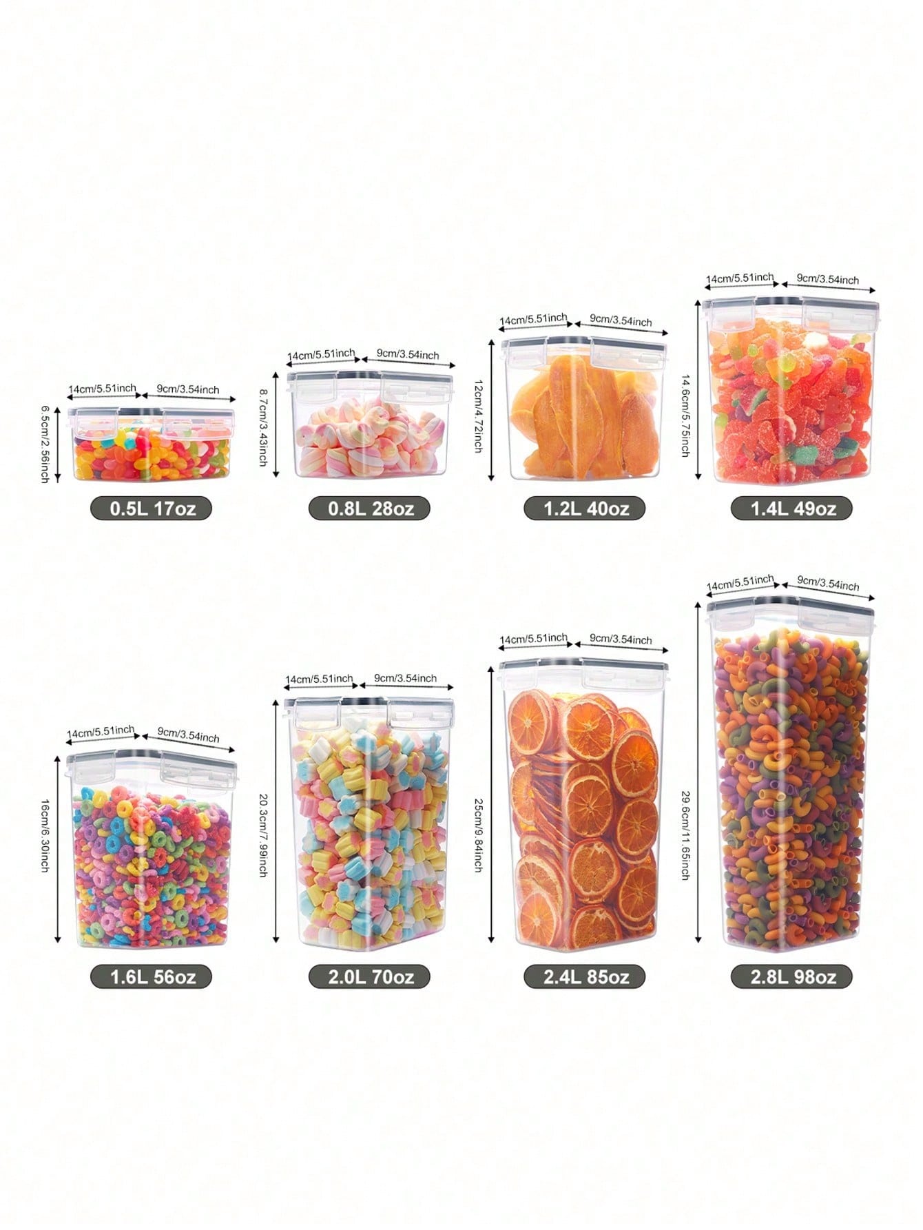48 recipientes herméticos para - Food Storage Plastic Containers With Lids reseña y precio
