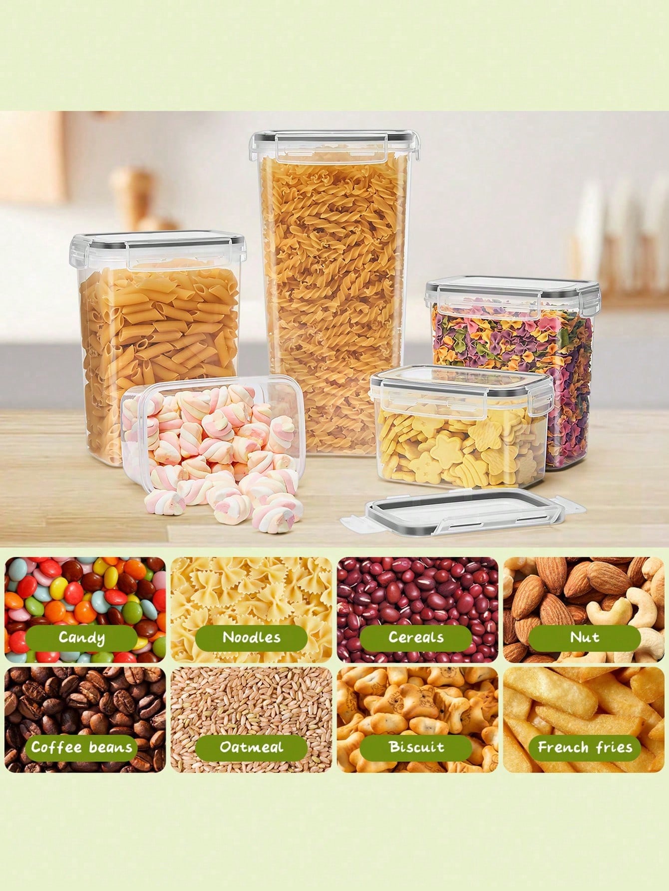 48 recipientes herméticos para - Food Storage Plastic Containers With Lids reseña y precio