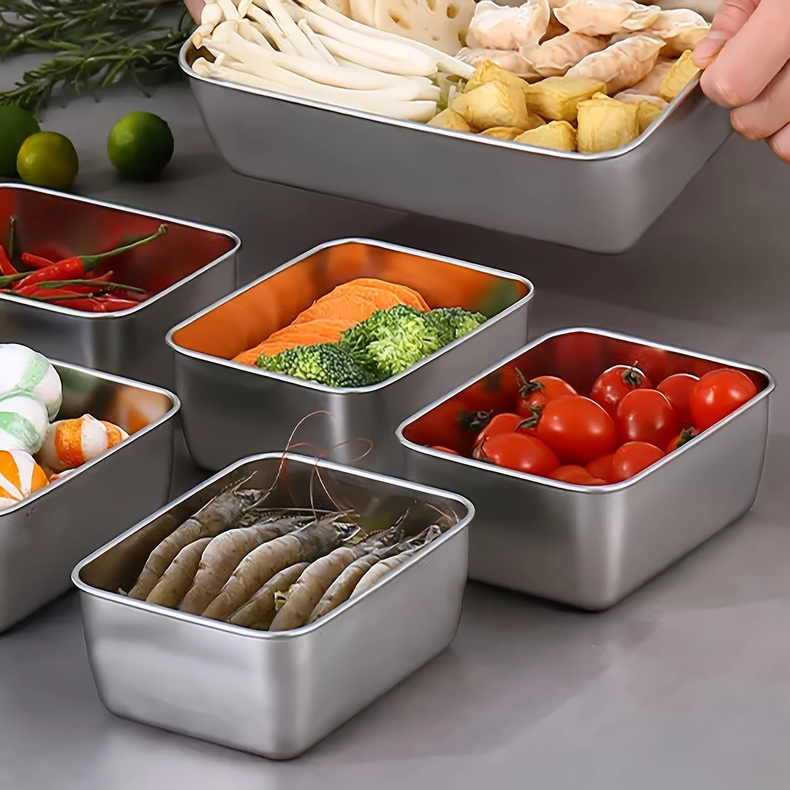 Juego de recipientes de acero  - Food Storage Containers Set reseña y precio