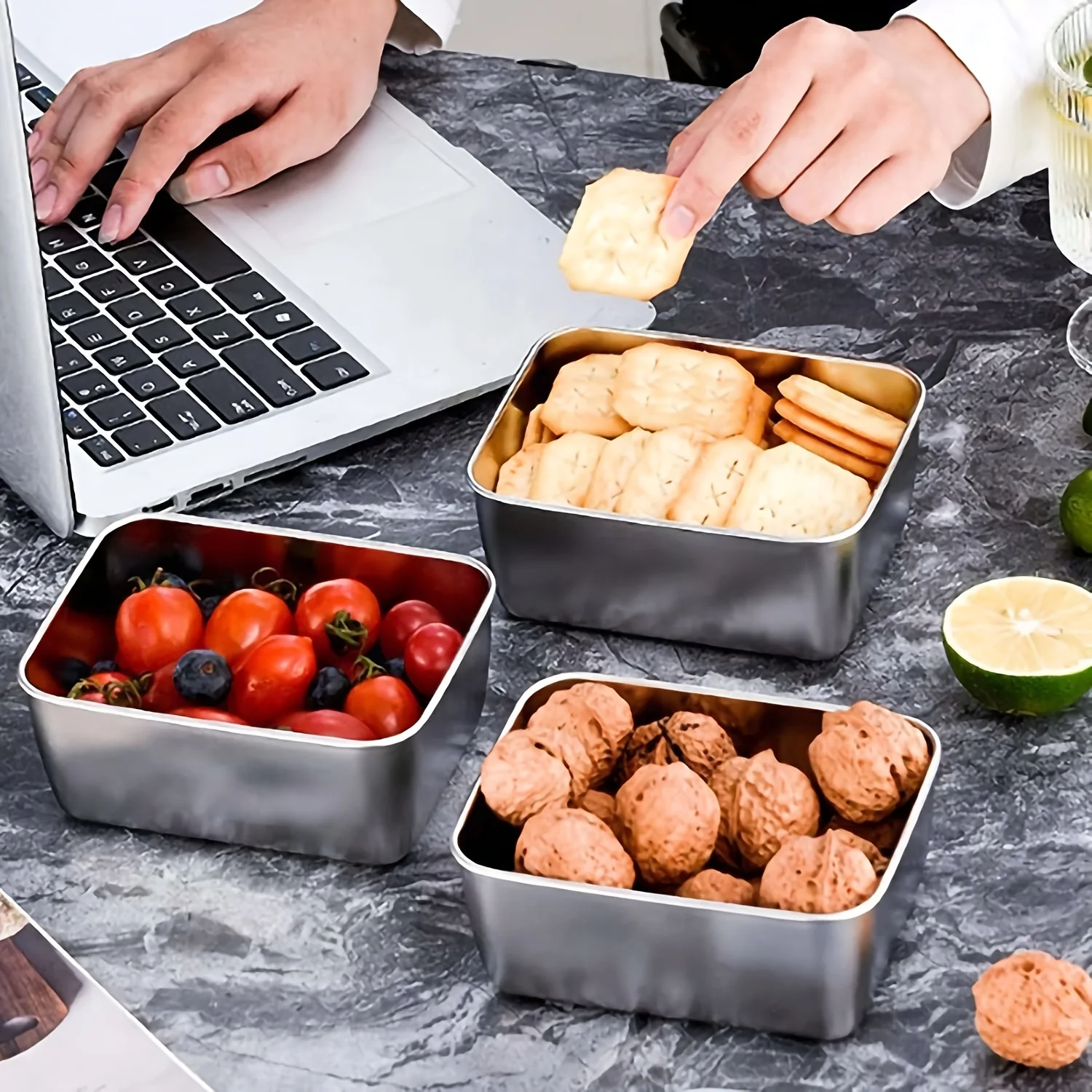 Juego de recipientes de acero  - Food Storage Containers Set reseña y precio