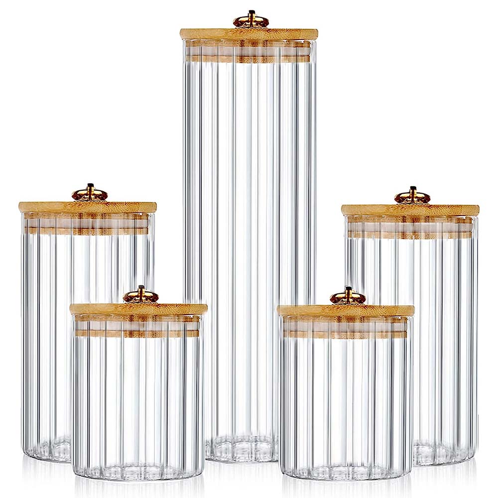 Juego de 3 Frascos de Vidrio p - Food Storage Glass Set reseña y precio