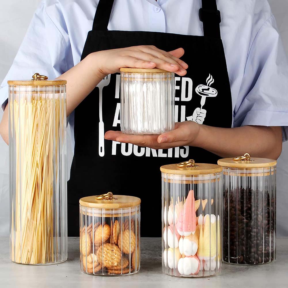 Juego de 3 Frascos de Vidrio p - Food Storage Glass Set reseña y precio