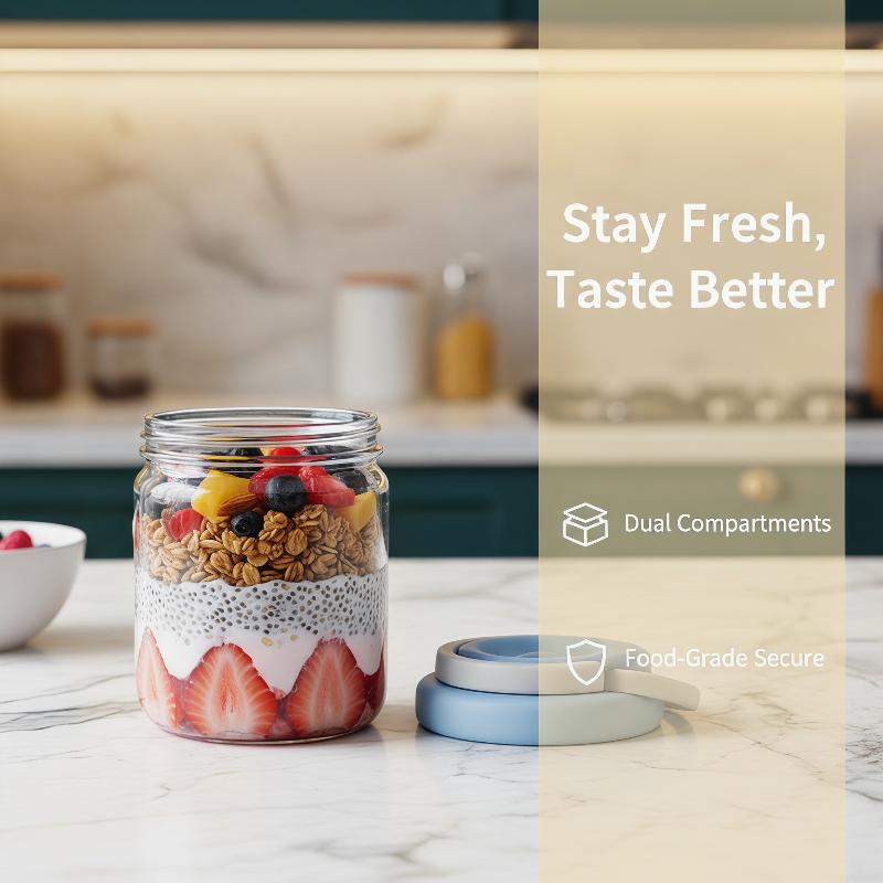 Taza Portátil para Desayuno, C - Food Storage Yogurt reseña y precio