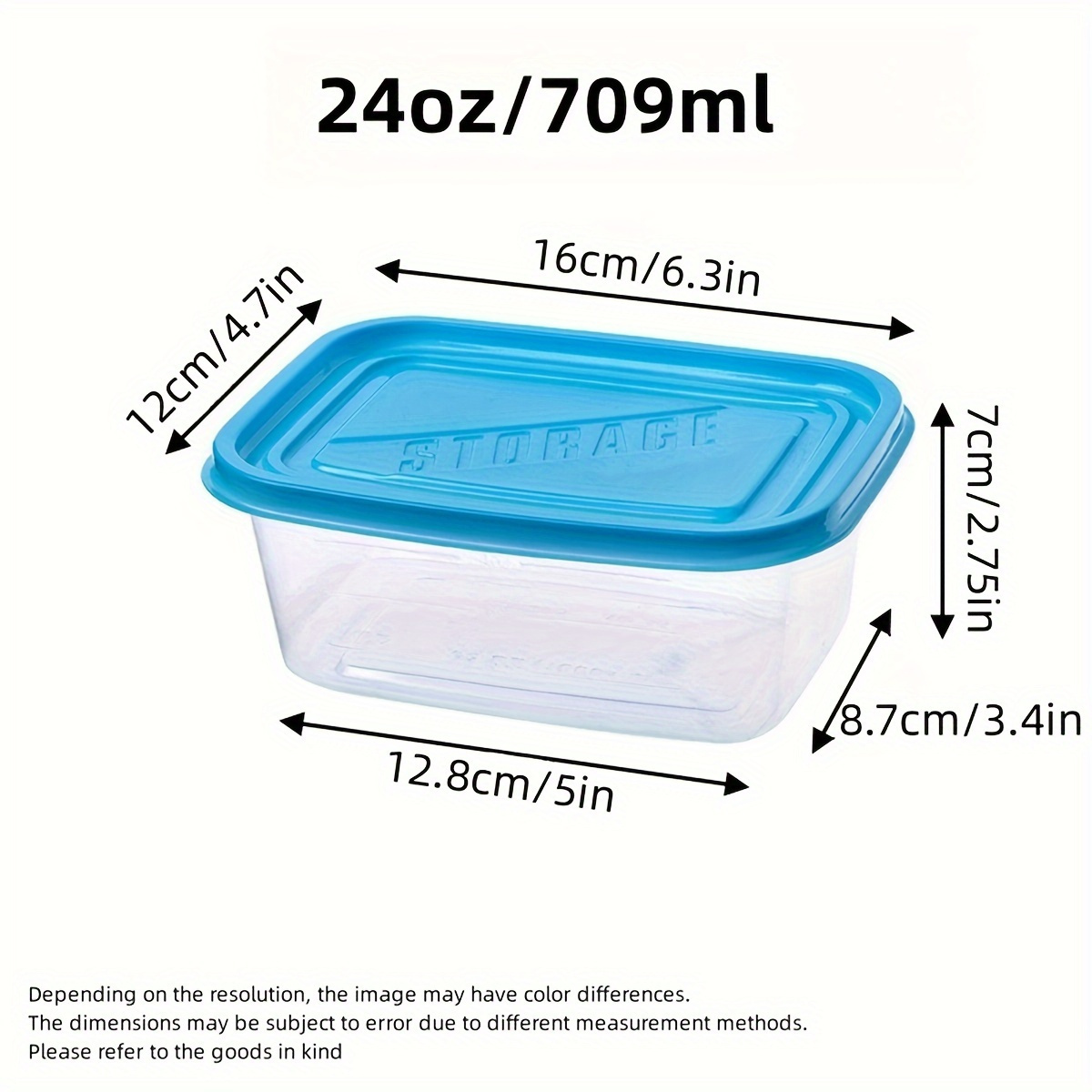 Juego de 6 Recipientes Transpa - Food Storage Plastic Containers With Lids reseña y precio