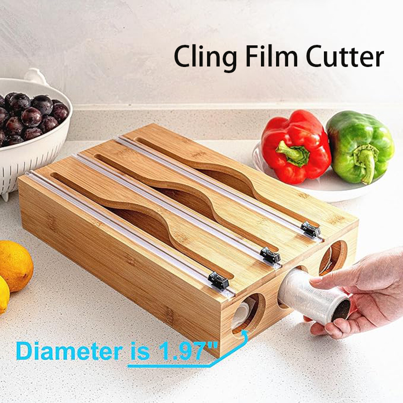 Caja de corte 3 en 1 para film - Food Storage Cabinet For Kitchen reseña y precio