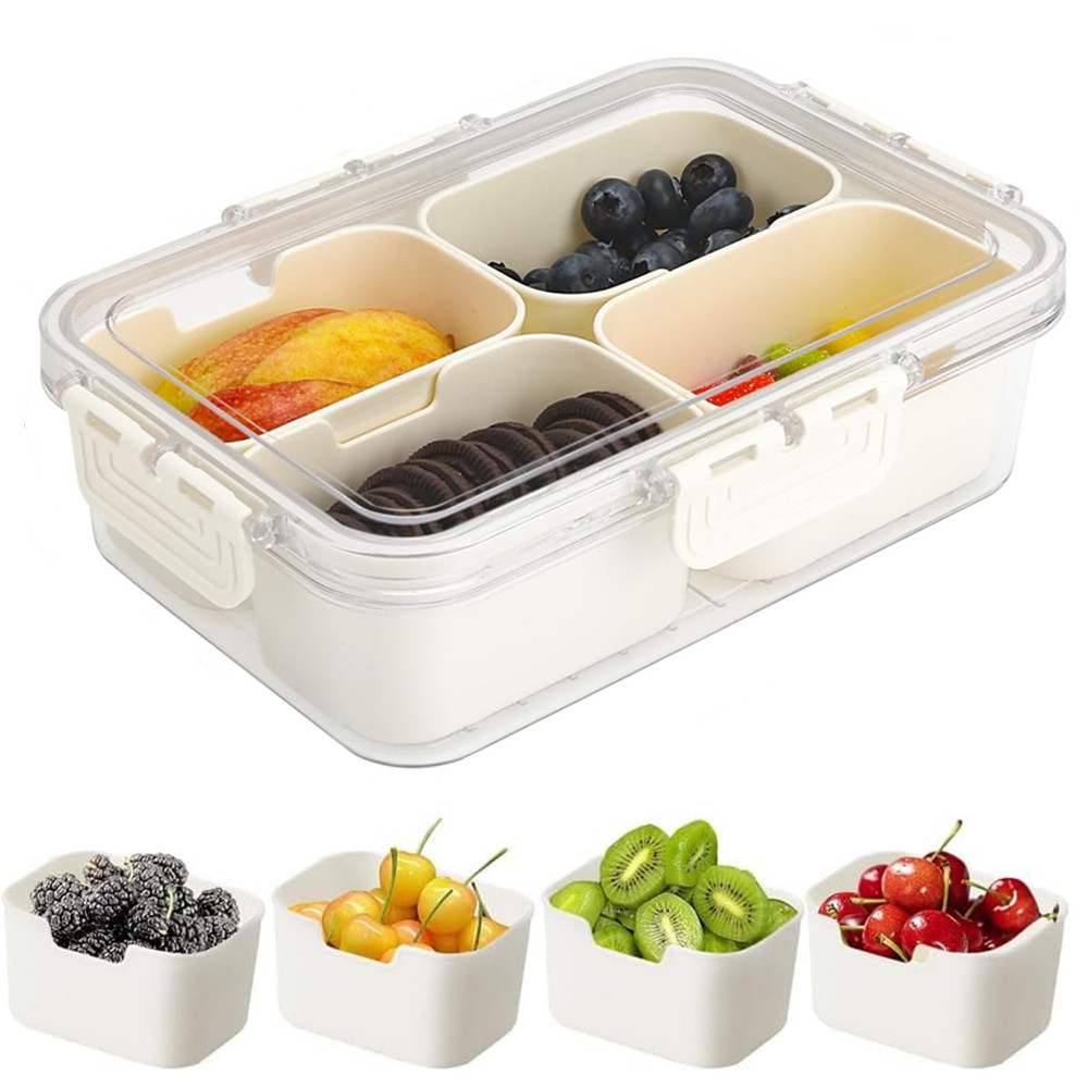 Caja Portátil para Almacenamie - Food Storage Plastic Containers With Lids reseña y precio