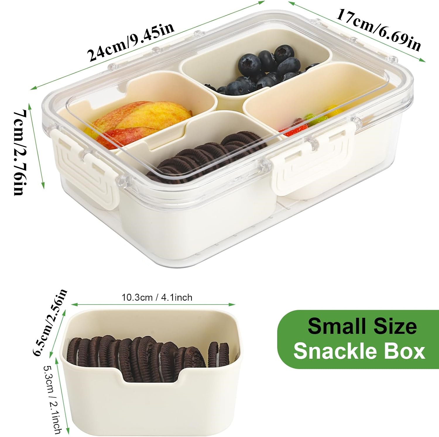 Caja Portátil para Almacenamie - Food Storage Plastic Containers With Lids reseña y precio
