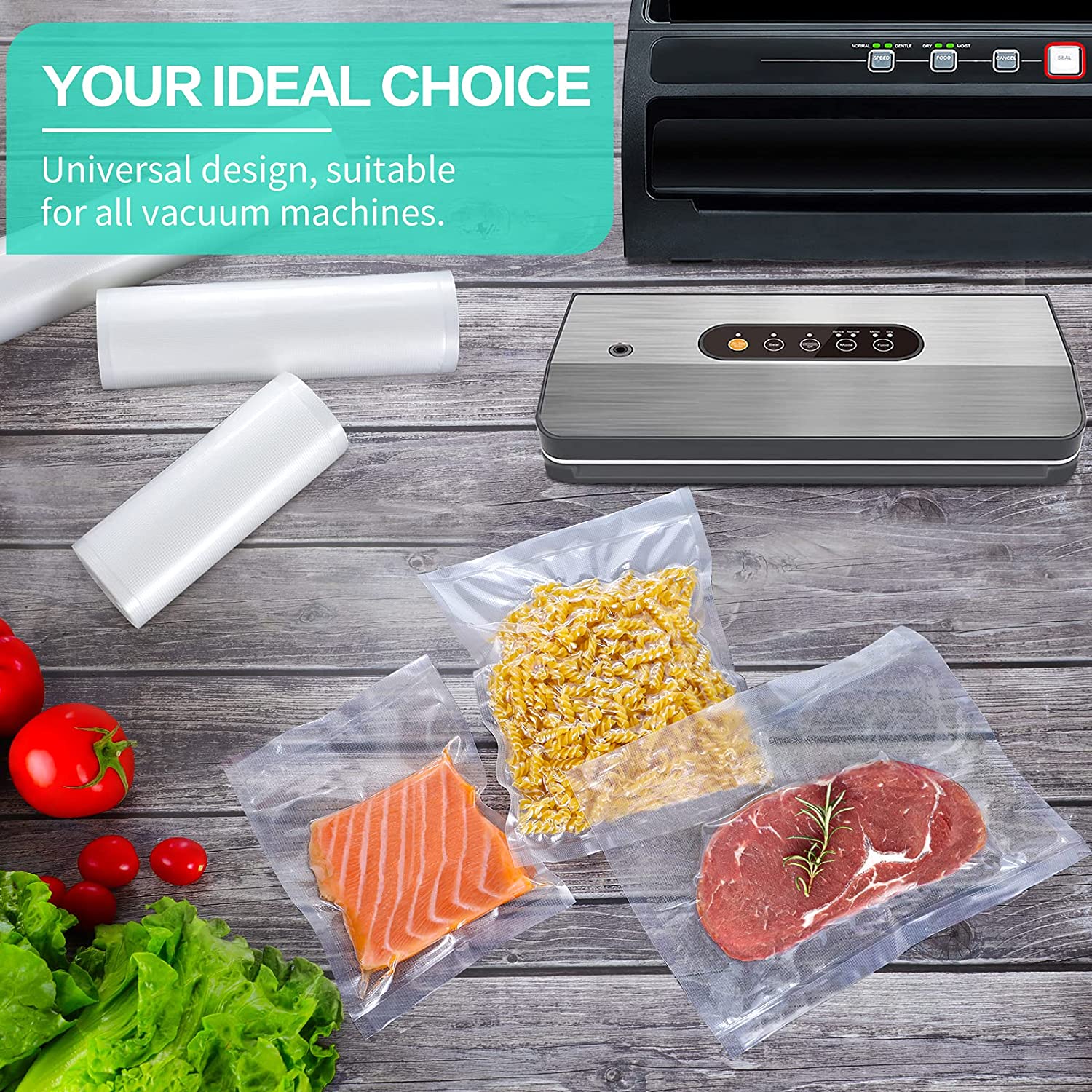 Bolsas de Cocina para Envasado - Food Storage Vacuum Seal Bags reseña y precio