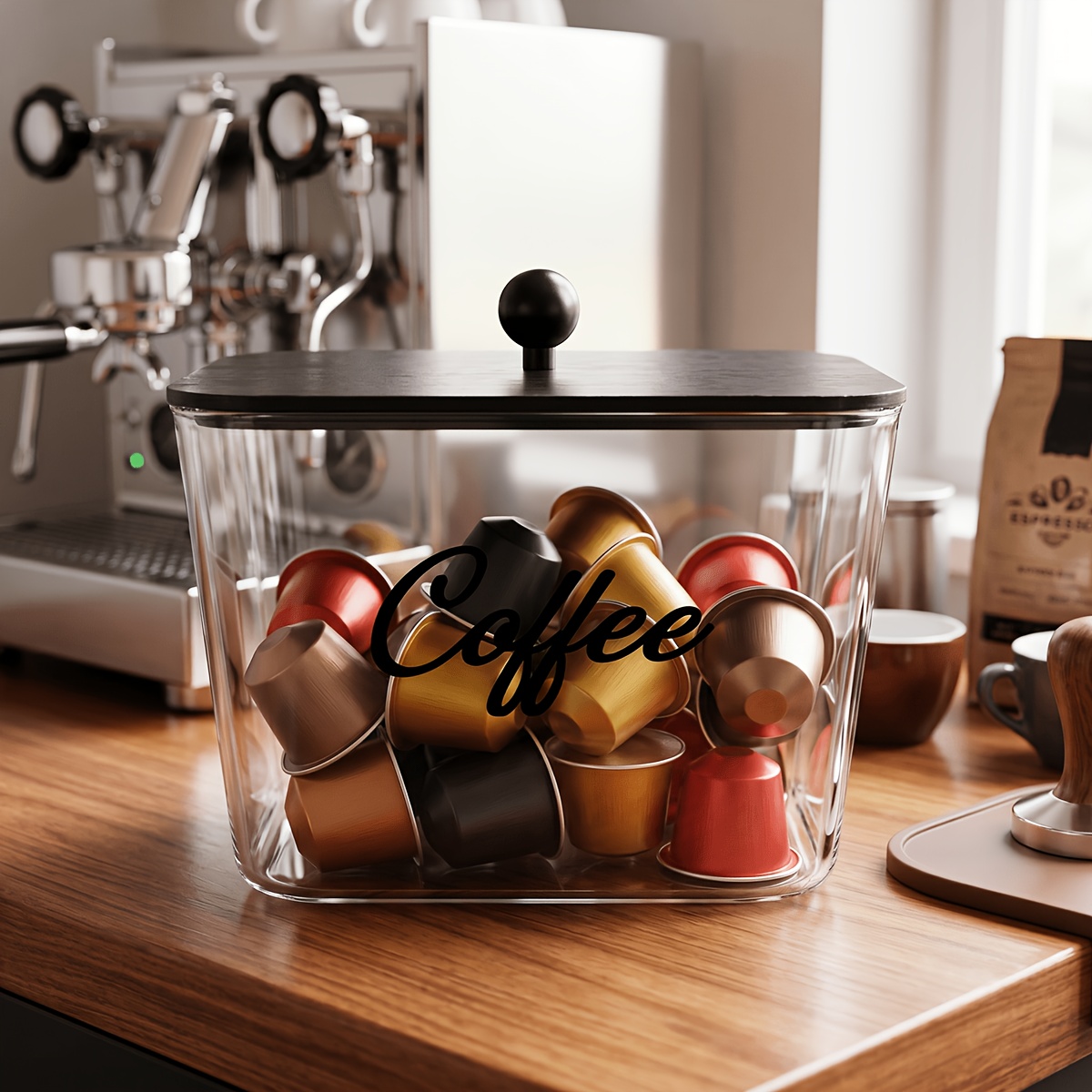Organizador de Cápsulas de Caf - Food Storage Cabinet For Kitchen reseña y precio