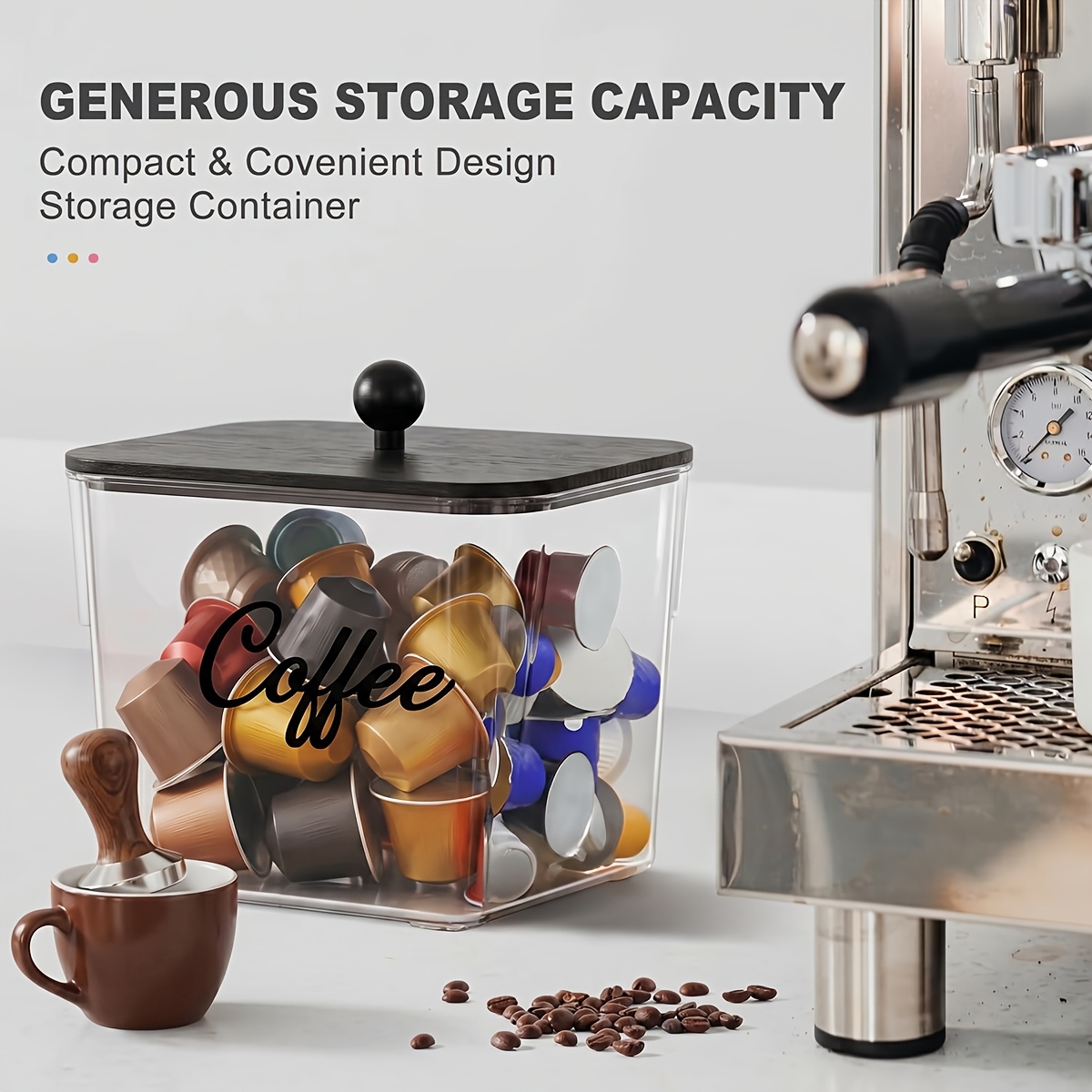 Organizador de Cápsulas de Caf - Food Storage Cabinet For Kitchen reseña y precio