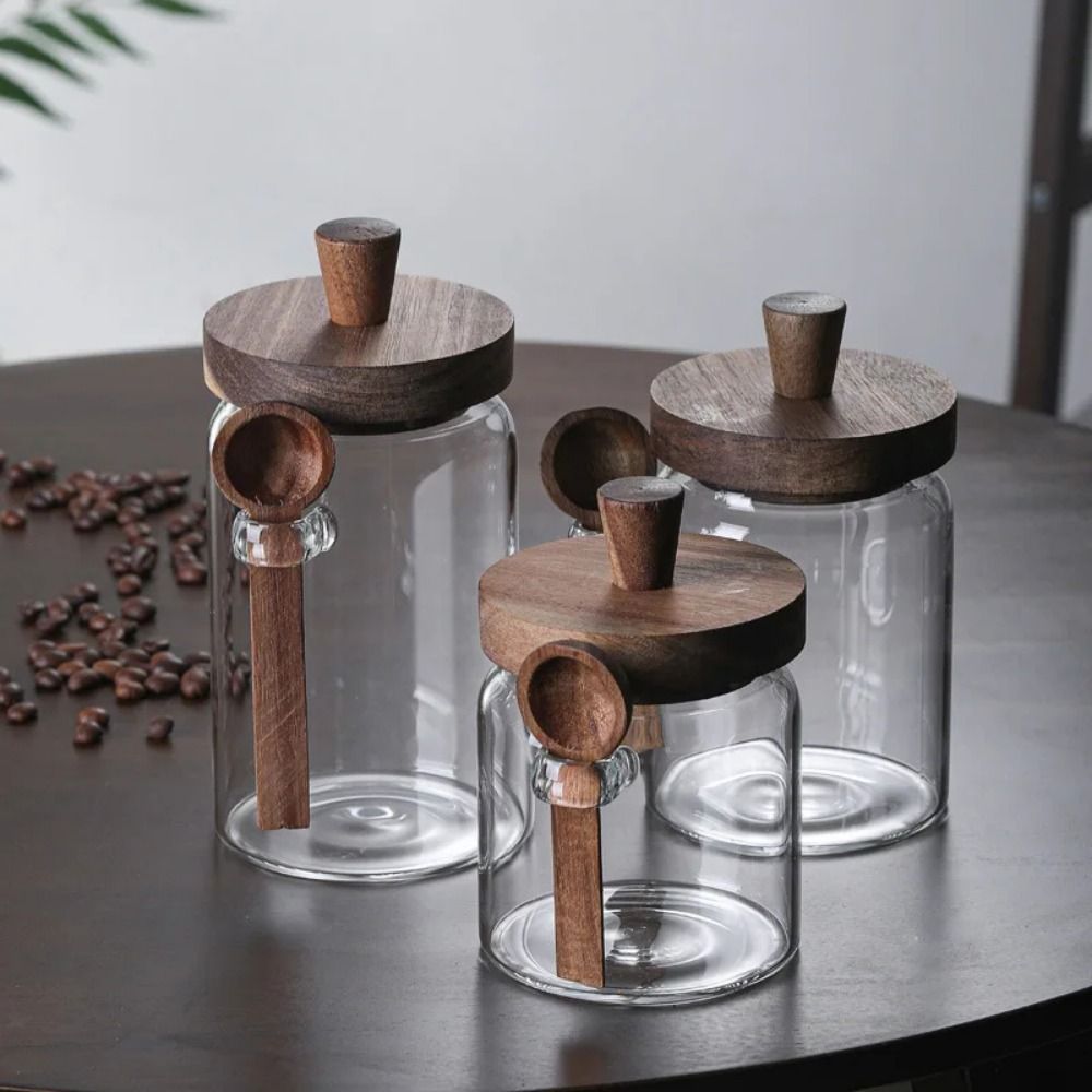 Tarro de almacenamiento de gra - Food Storage Glass Set reseña y precio
