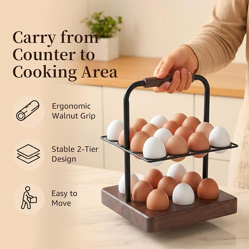Porta Huevos Estilo Rústico pa - Egg Storage Holder reseña y precio
