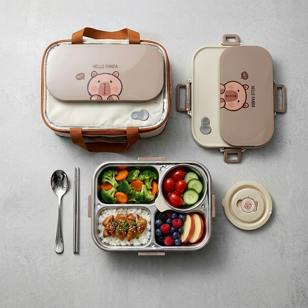 Lonchera Bento de Acero Inoxid - Food Storage Kits reseña y precio