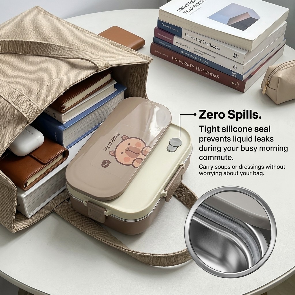 Lonchera Bento de Acero Inoxid - Food Storage Kits reseña y precio