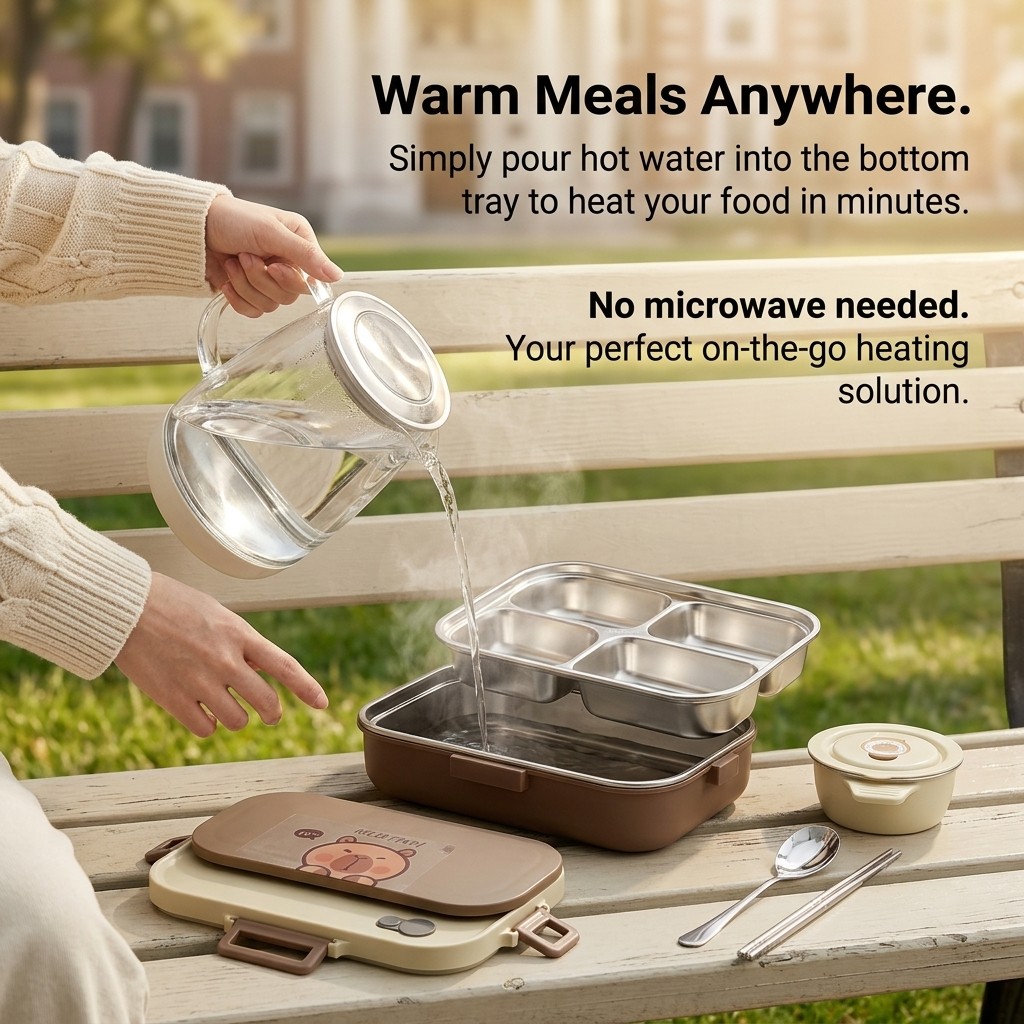 Lonchera Bento de Acero Inoxid - Food Storage Kits reseña y precio