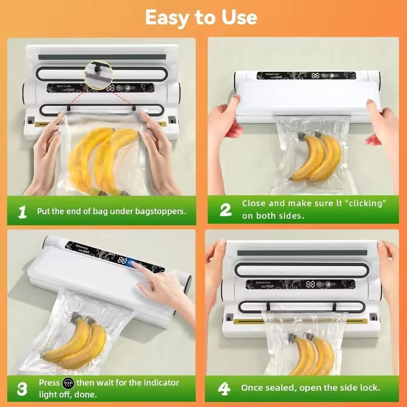 Máquina Selladora al Vacío par - Food Storage Vacuum Seal Bags reseña y precio