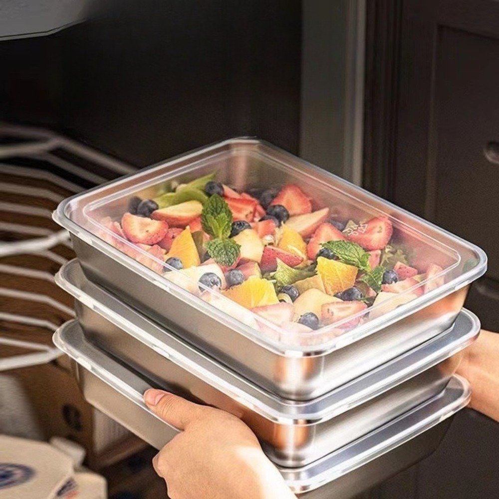 Bandeja de Servicio de Acero I - Food Storage Containers Set reseña y precio