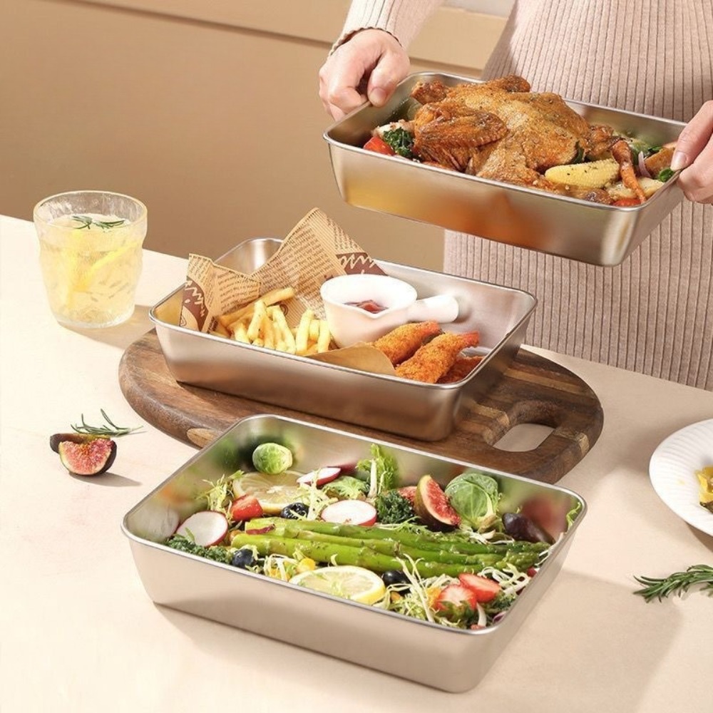 Bandeja de Servicio de Acero I - Food Storage Containers Set reseña y precio