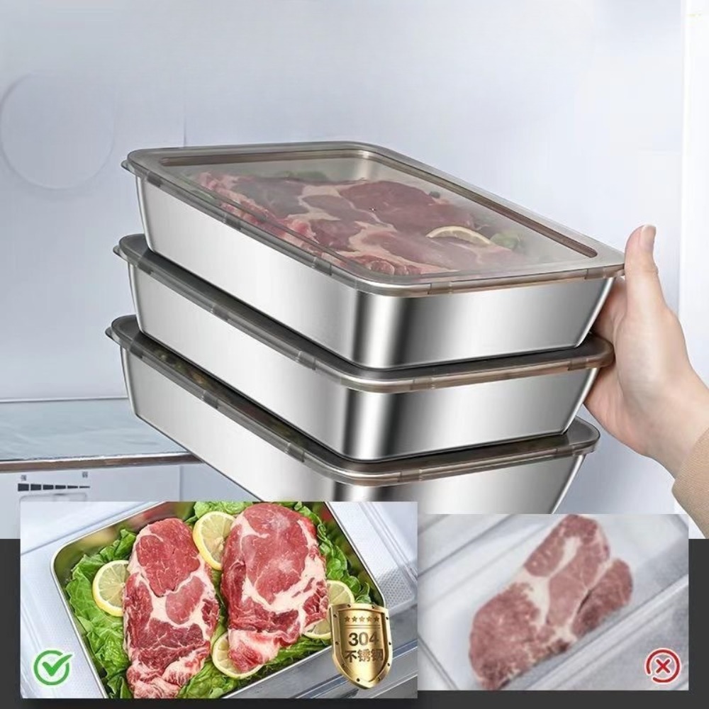 Bandeja de Servicio de Acero I - Food Storage Containers Set reseña y precio