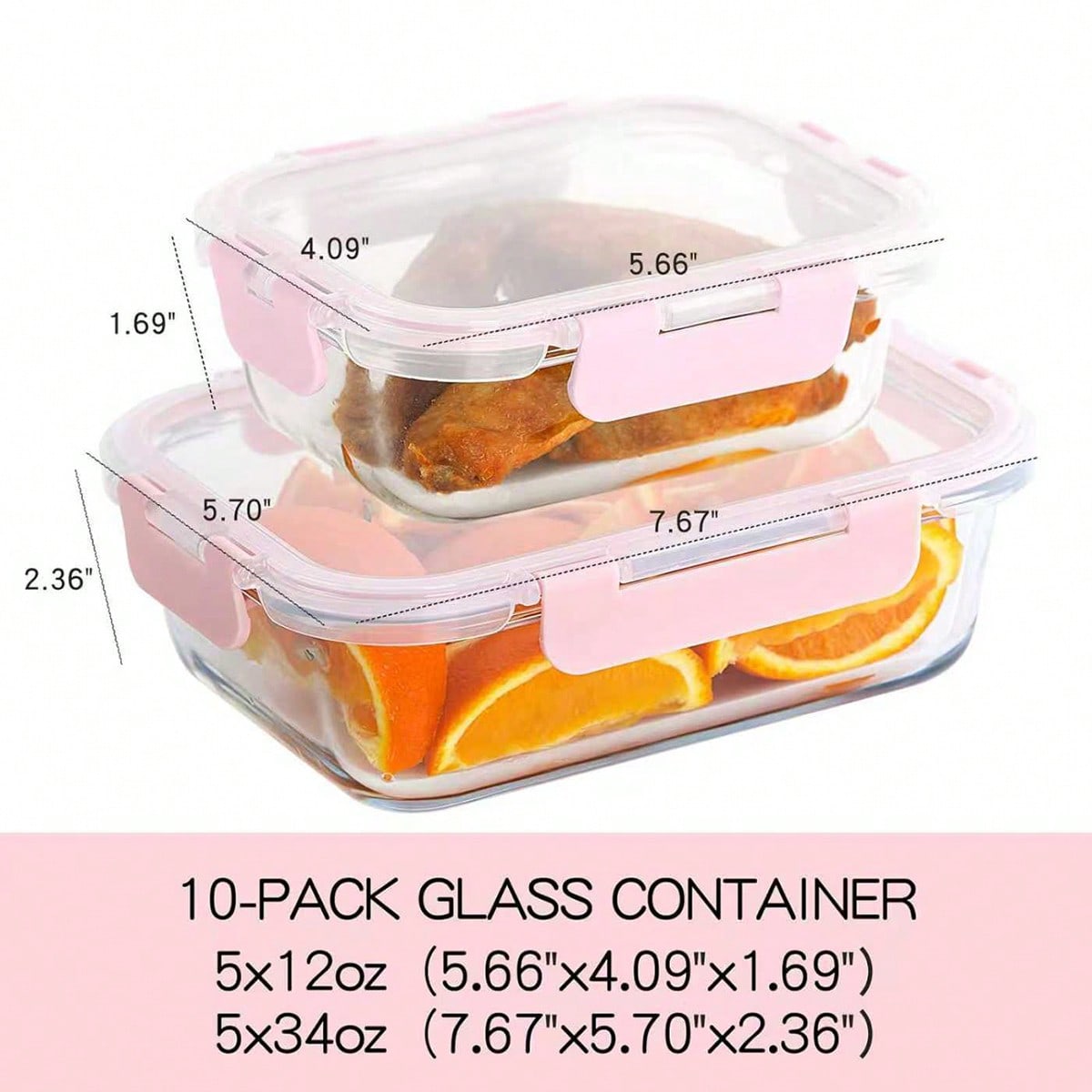 Paquete de 10 recipientes de v - Food Storage Plastic Containers With Lids reseña y precio