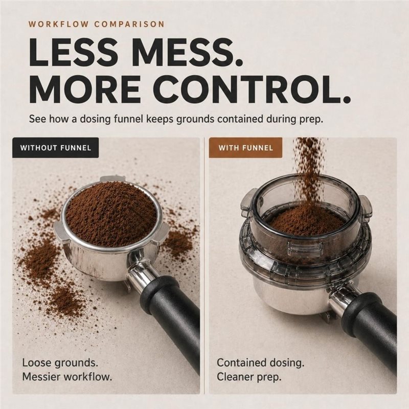 Embudo dosificador B15C de 54  - Breville Espresso Barista Touch reseña y precio