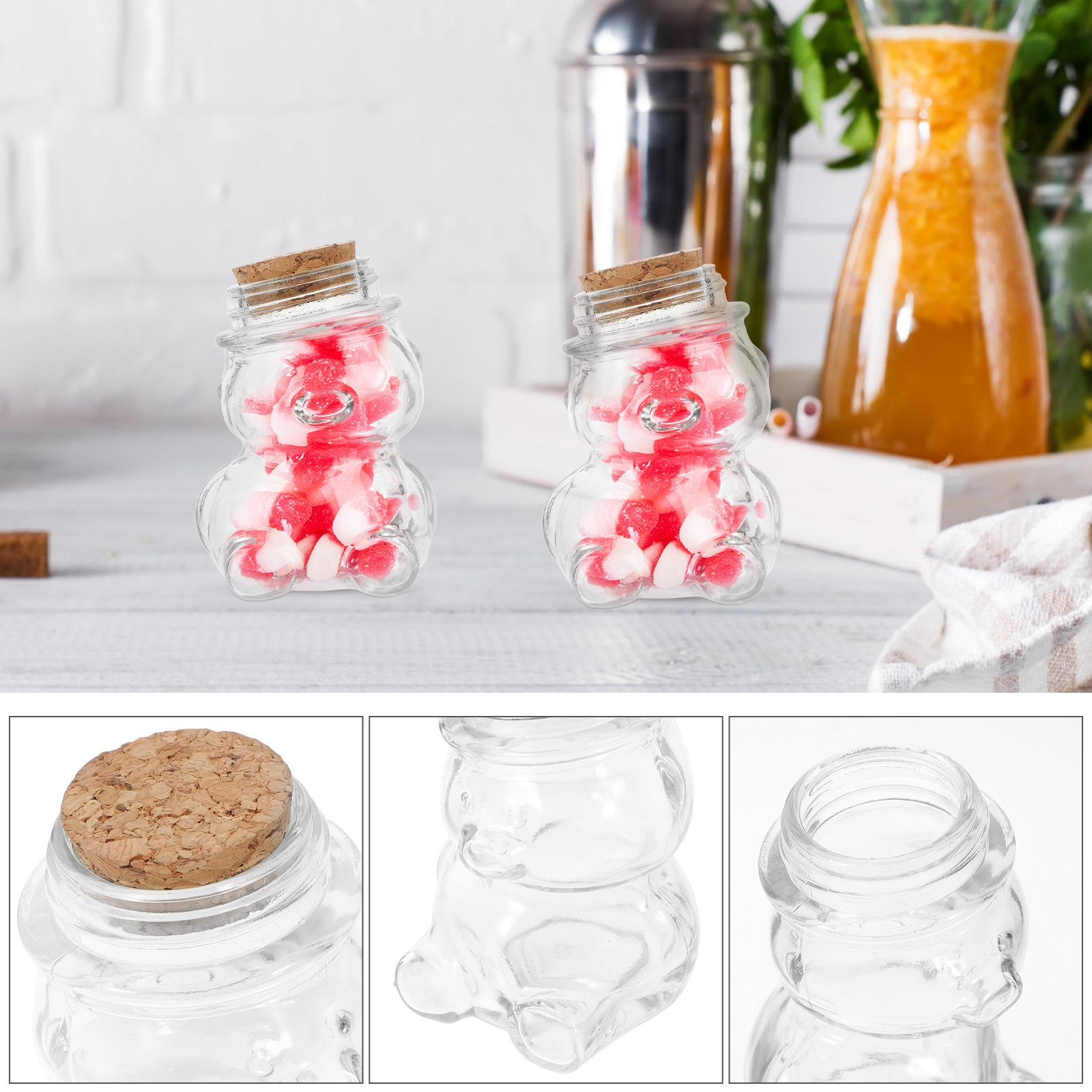 Juego de 4 tarros de cristal t - Food Storage Containers Set reseña y precio