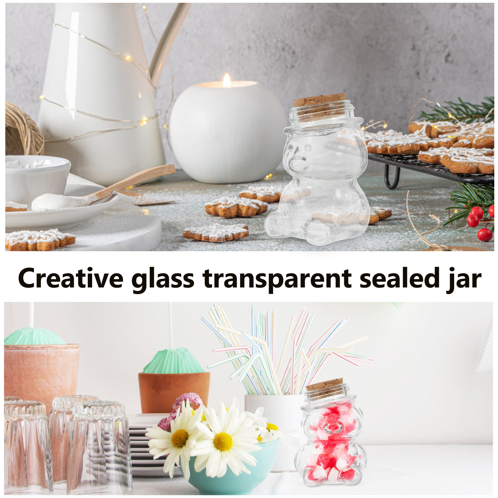 Juego de 4 tarros de cristal t - Food Storage Containers Set reseña y precio