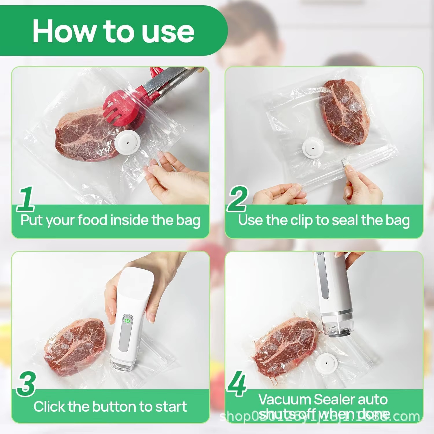 Sellador al Vacío para Aliment - Food Storage Vacuum Seal Bags reseña y precio