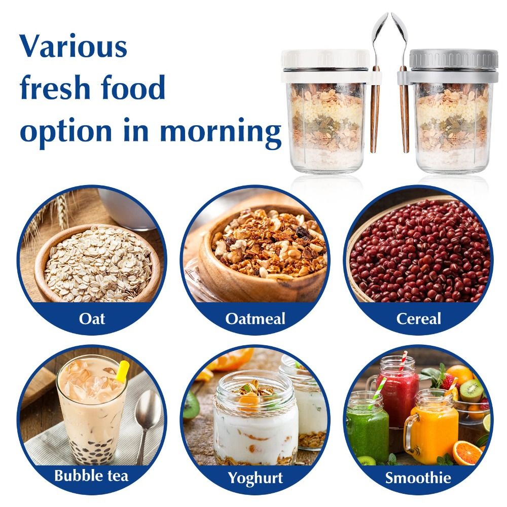 Tarro de yogur de 350ml, tarro - Food Storage Glass Set reseña y precio