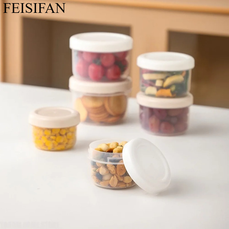 Contenedor Redondo Portátil de - Food Storage Plastic Containers With Lids reseña y precio