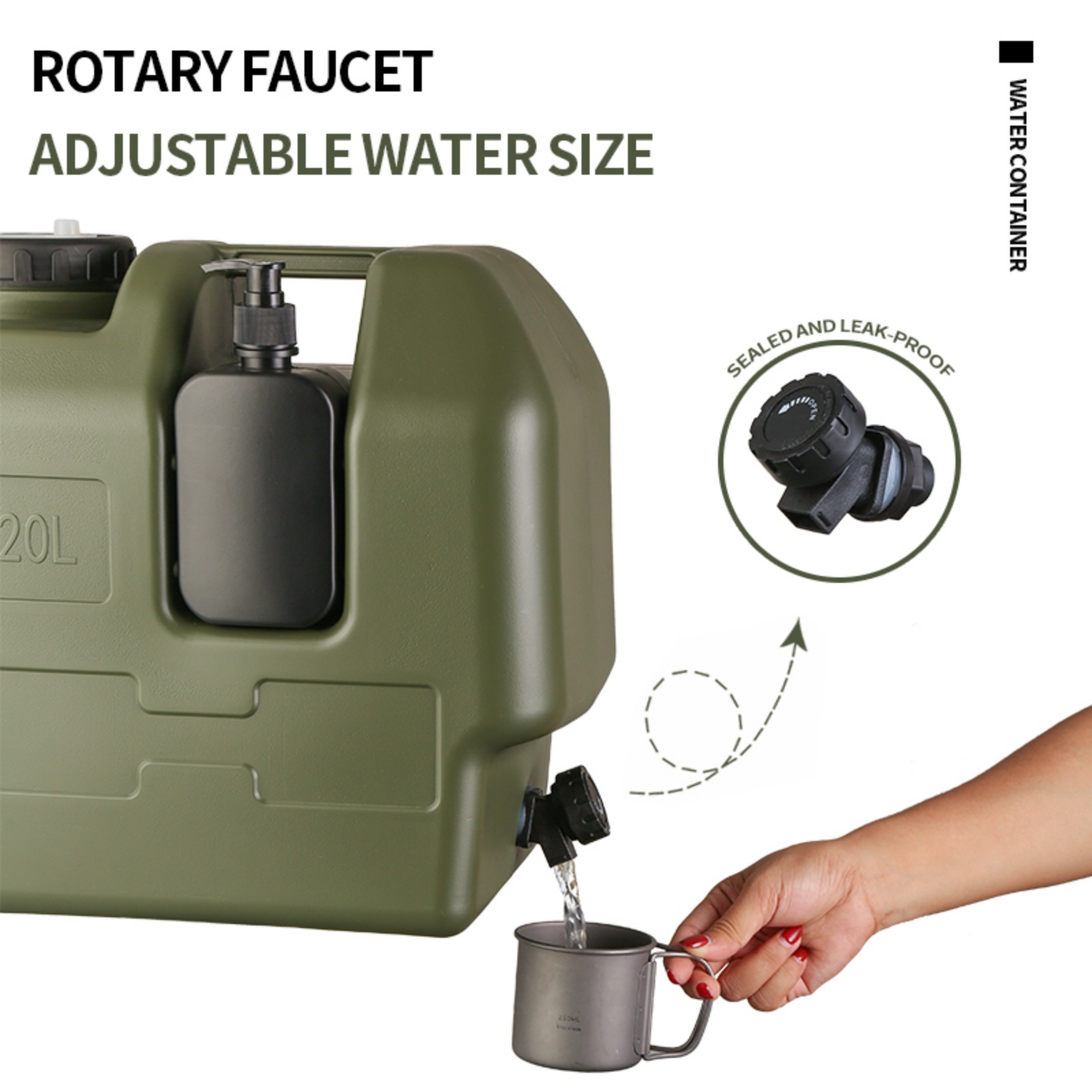 Contenedor de agua para acampa - Food Storage Emergency reseña y precio
